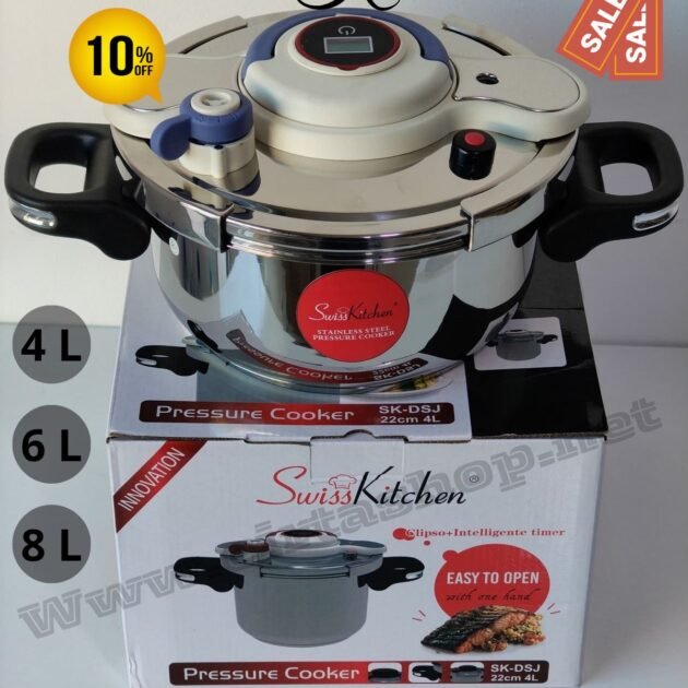 COCOTTE MINUTE SWISS KITCHEN 8 LITRES CLIPSO INTELEGENTE
