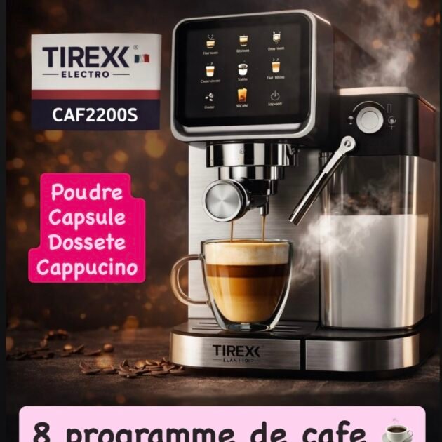 الة القهوة تيركس اربعة في واحد بودر كابسيل كابوتشينو دوسات 8program ☕️